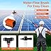 20FT Water Fed Solar Panel Cleaner Brush and Pole,Solar Panel Cleaning Kit with Telescopic Pole & Cleaner Solution Dispenser,180°Rotatable Solar Cleaning Brush with Lightweight Pole for RV,Boat,Deck