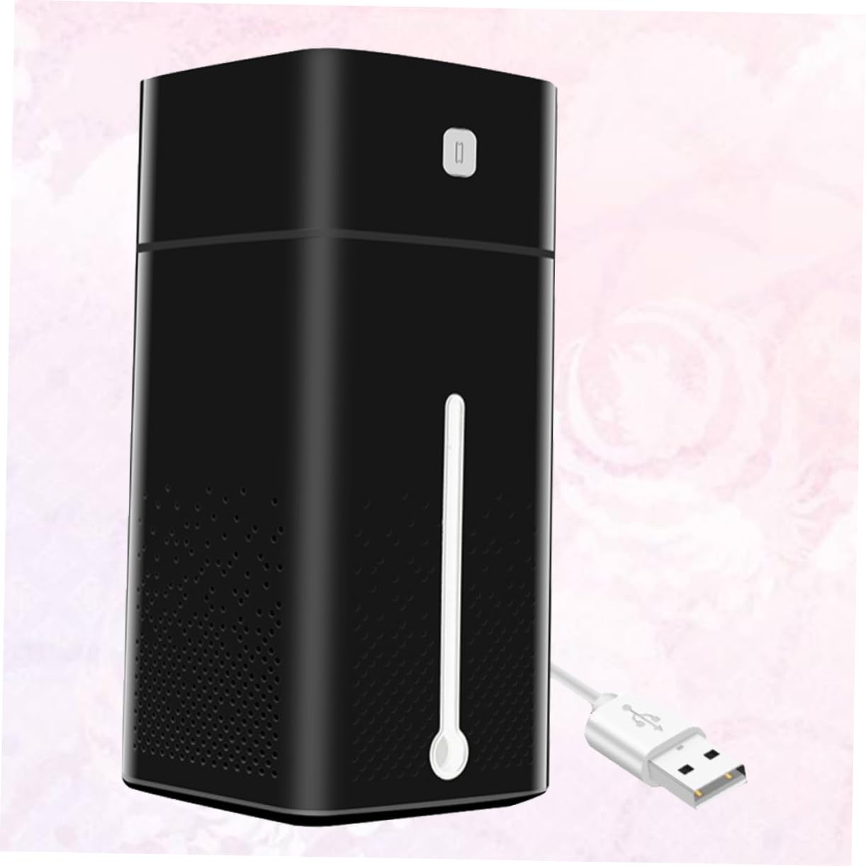 Alipis Umidificatore USB 1l Nero per Ufficio e Casa Silenzioso Funzione Multifunzione