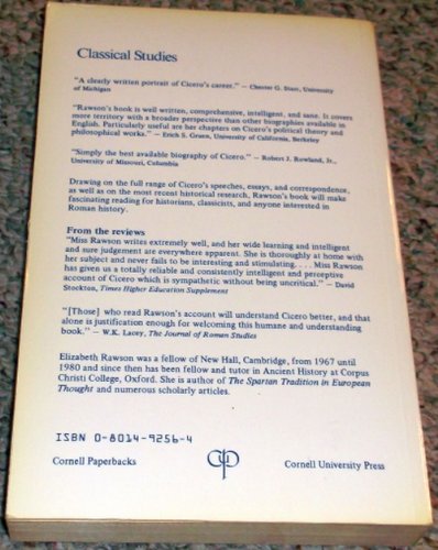 Cicero: A Portrait 0801492564 Book Cover