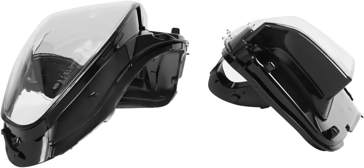 Pair Headlight Lens Covers for 2019-2022 BMW 5 Series G30 520i 530i 540i 550i, Headlamp Cover Direct Replacement