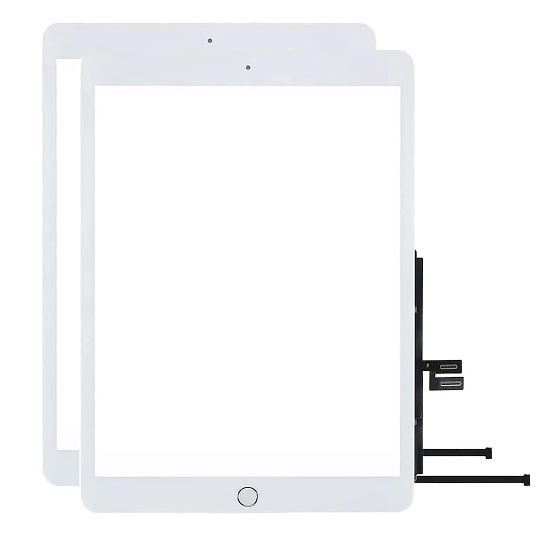 Vetro Touch Screen Con Digitalizzatore Per IPad 4 – Bianco, Con Tasto Home