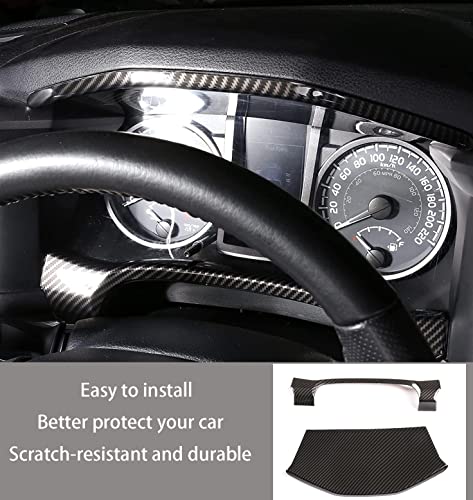 KELEIMAI Car Accessories Fit for Toyota Tacoma 2016-2022 2023 Inner Look Central Console Dashboard Panel Cover Trim Frame (Carbon Fiber Style) ABS 2PCS by KELEIMAI - Used condition - US$33.31