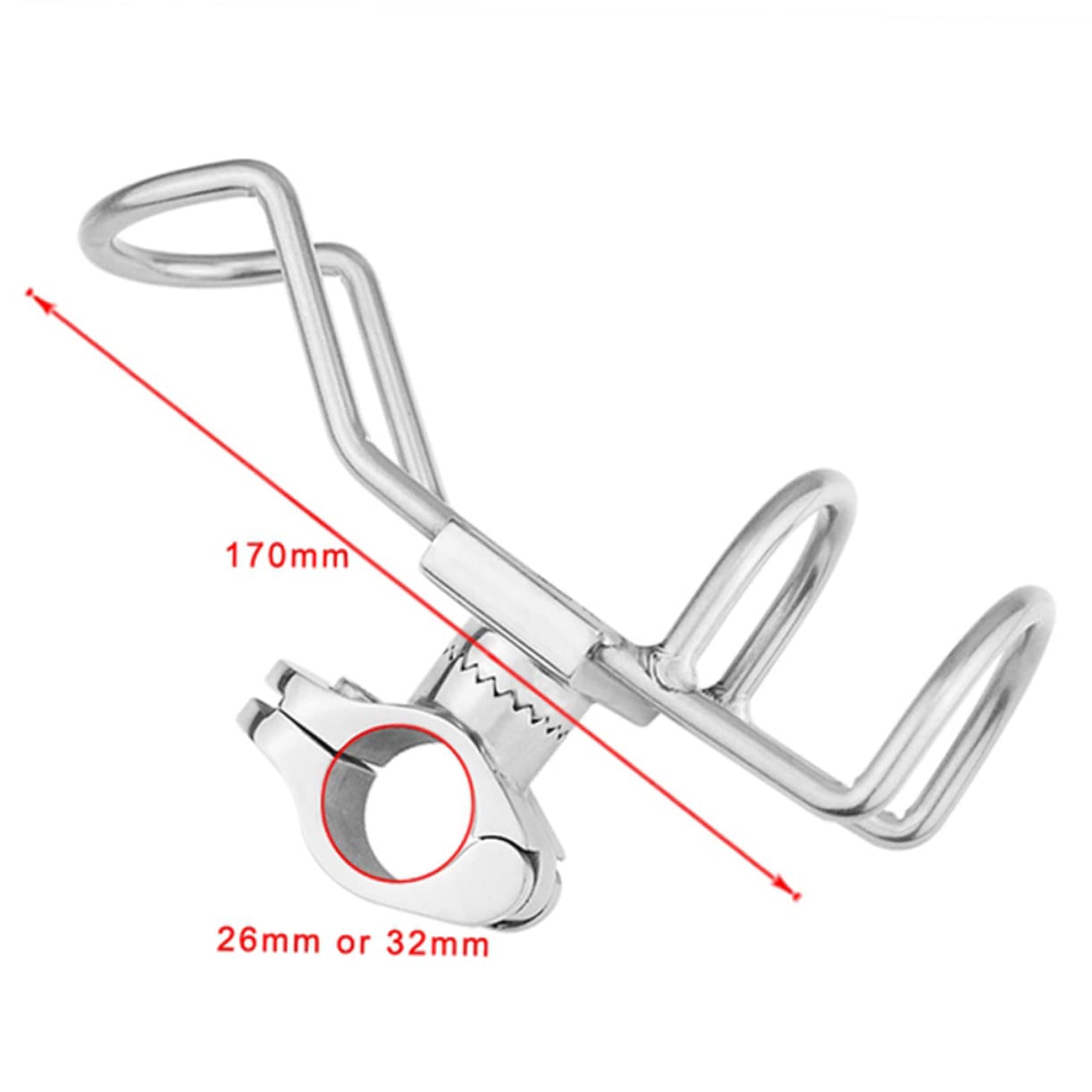 Soporte para Cañas de Pescar de Acero Inoxidable, Ajustable 360, 2 Piezas, Superficie Pulida, para Barco y Accesorios de Pesca