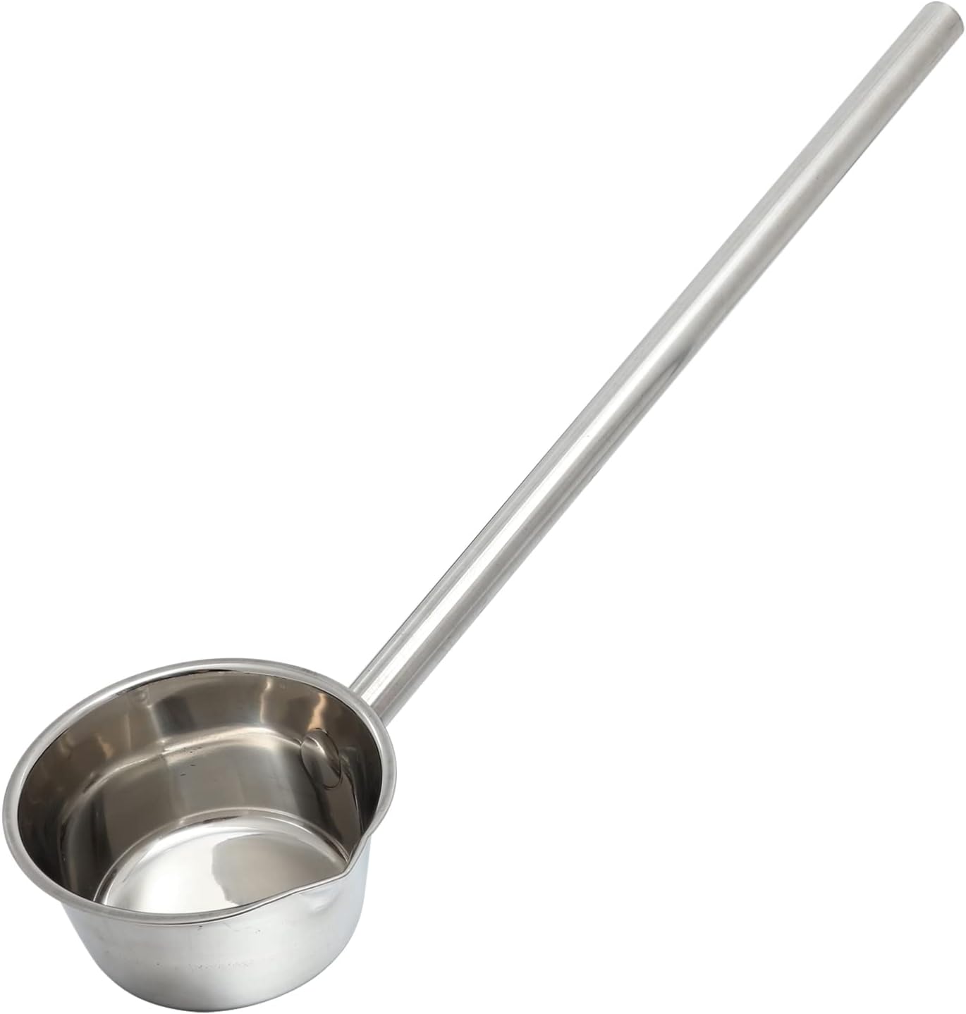 Vaguelly Stainless Steel Handle Ladle for Water Soup Ergonomic Design Multi-purpose Kitchen Spoon for Home Hotel Restaurant Canteen Use