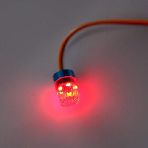 Miniatura 7 de Lámpara LED estroboscópica giratoria intermitente de 0.354 x 0.591 in para modelo RC policía extinción de incendios ambulancia iluminación de coche