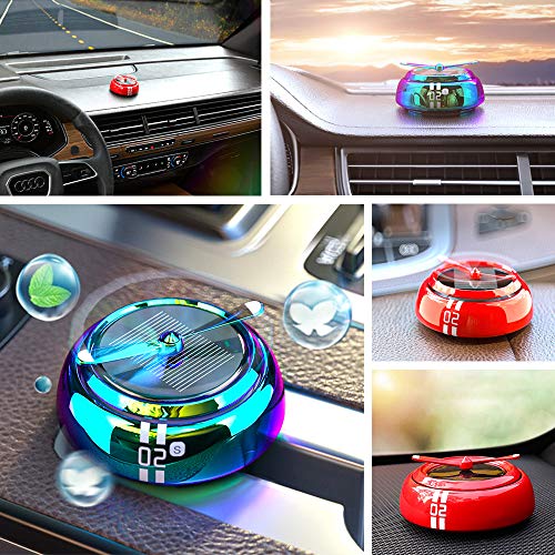 Car Air Freshener Solar Energy Rotating Cologne Car Aromatherapy Diffuser Interior Decoration Accessories Diffuser For Car #TOP3