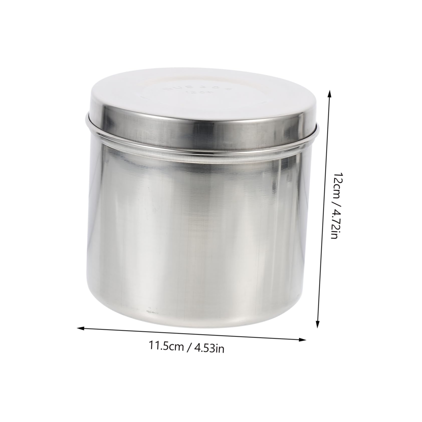 SOLUSTRE Professional Salon Stainless Jar Airtight Storage Container Gauze Container Lid for Use