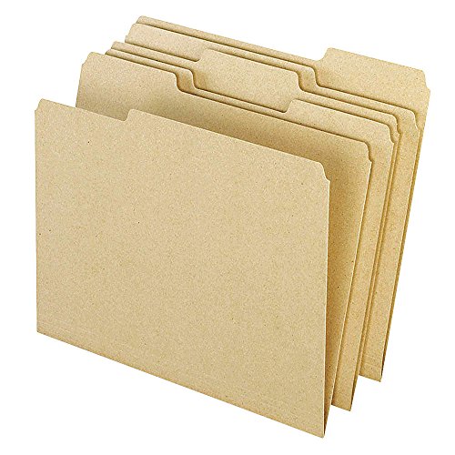 Pendaflex 04342 1 By 3 Top Tab Earthwise Recycled Colored File Folders - Letter44; Natural