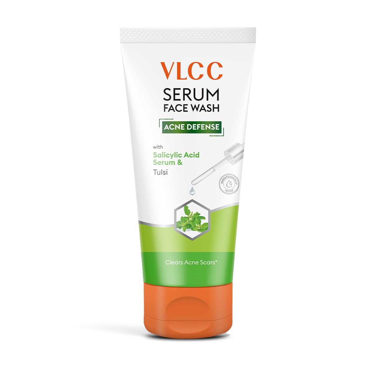 VLCC Serum Facewash - 100ml | with Salicylic Acid Serum to Unclog Pores & Tulsi to Clears Acne Scars | Dermatologically Tested | Kills 99% germs that cause acne