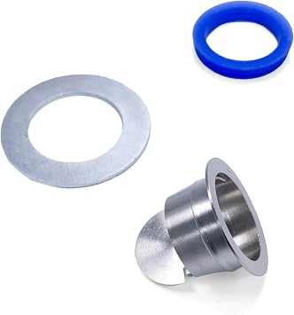 1.5 to 2.25 Inch Drain Odor Eliminator Zero Odor Stopper Galvanized Steel Adapter Ring Airtight Seal Backflow Preventer Drain Insert Plug for Shower Bathroom Sink Floor Basement LaundrySilver