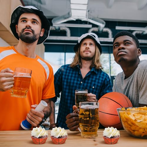 Cápsulas de baloncesto Maxcheck antigrasa para moldes de cupcakes limpios 8