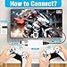 Wireless Retro Game Console, Retro Game Stick 4K HDMI Output and 2.4GHz Wireless Controller with Built-in 20000+ Games, Plug and Play Video Games for TV