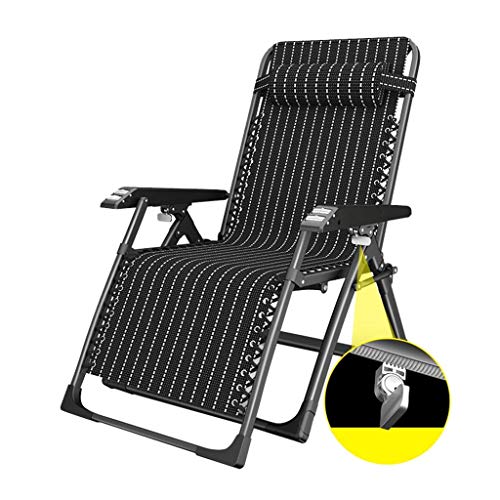 Chaise longue robuste pliante anti mal de dos charge 160kg