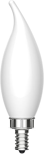 Miniatura 2 de GE Relax - Bombillas LED de 60 vatios, color blanco suave, bombillas decorativas, esmeriladas, base pequeña (paquete de 8)