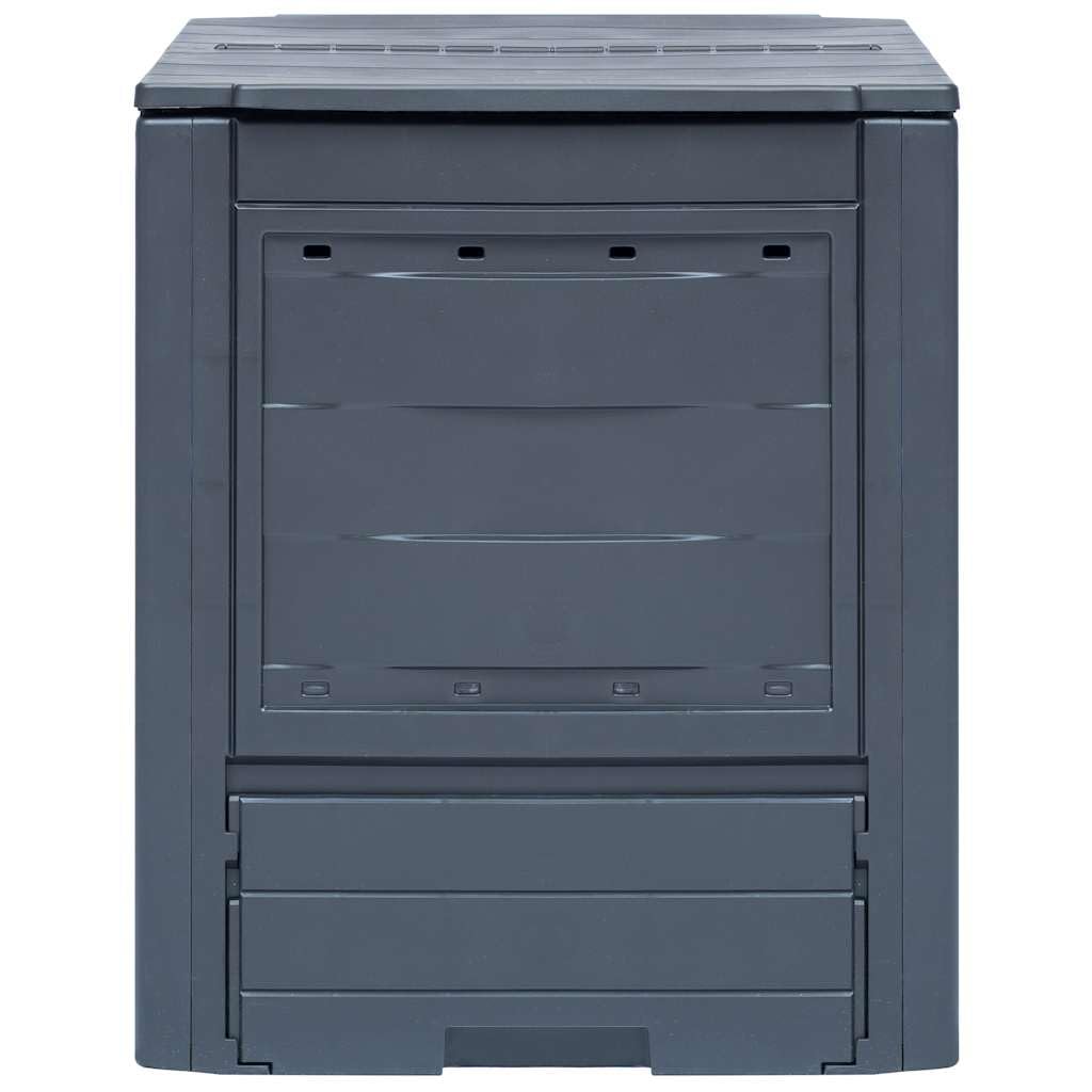 vidaXL Kompostowniki ogrodowe, 3 szt., szare, 60x60x73 cm, 780 L