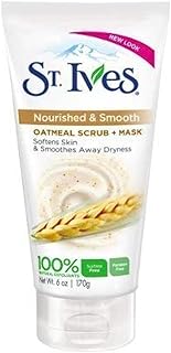St. Ives Nourished and Smooth Oatmeal Scrub and Mask for Unisex, 6 Ounce by St. Ives