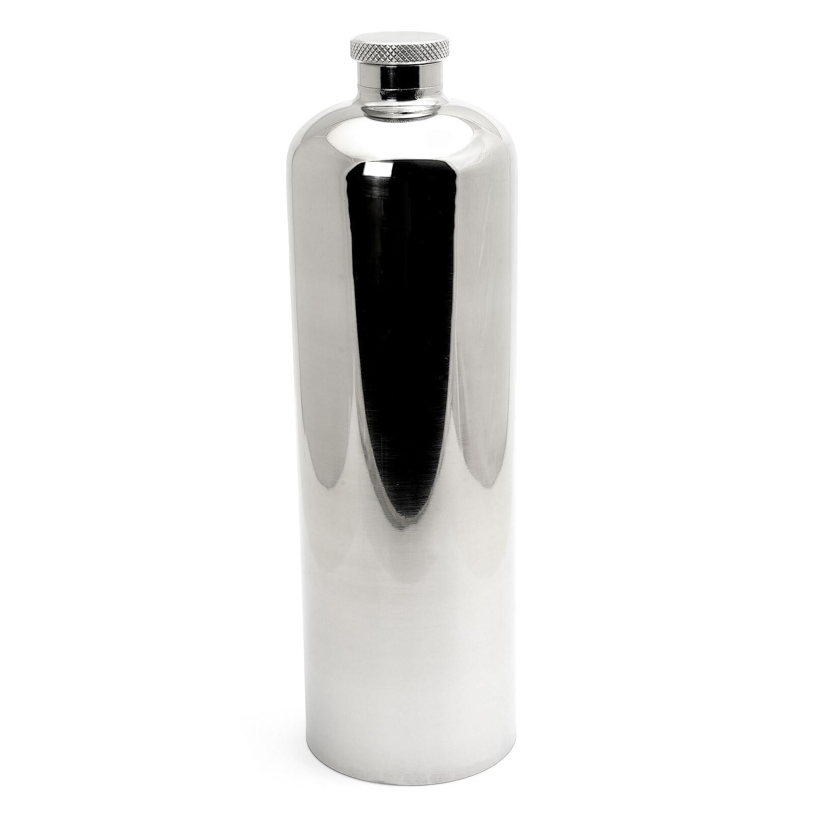 Benzin Reserveflasche Edelstahl Poliert mit Halter 1,5l