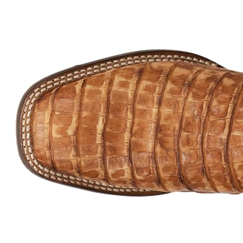 Dan Post Boots Mens Leon Embroidered Square Toe Pull On Dress Boots Mid Calf - Blue, Brown4