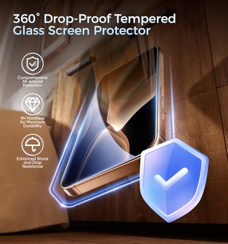 Image of MAGIC JOHN 3rd Gen Upgraded for iPhone 16 Pro Max Screen Protector 6.9 Inch,HD Clear,Bubble Free,Easy Installation,2 Pack