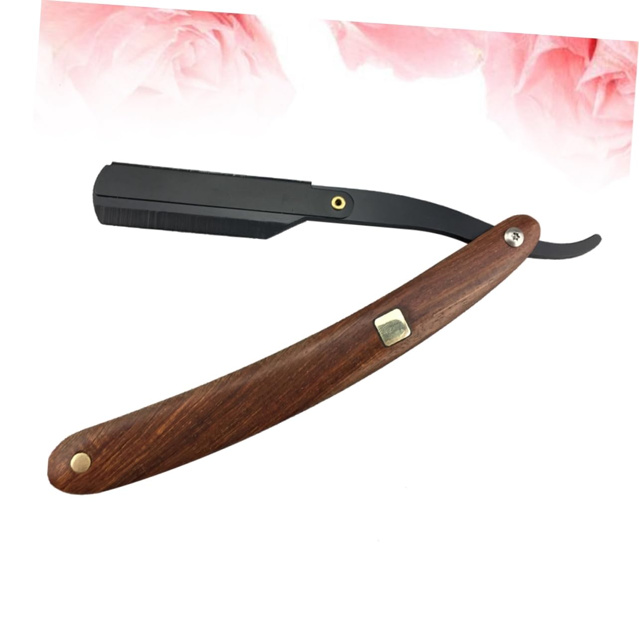 minkissy 3pezzi Rasoio Da Acciaio Con Manico Legno Chic Rasoi Manuali Per Uomini Design Vintage Per e Parrucchiere Senza Lama Facile Da Usare e Portatile