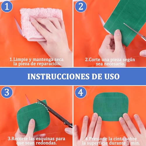 Miniatura 5 de Cinta Adhesiva Para Reparación De Lonas De Polietileno, 5 M X 8 Cm, Para Lona Tejida, Cubiertas De Camión, Estores, Tiendas De Campaña