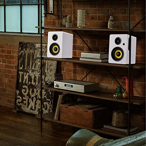 Sanyun SW206 Enceintes d’étagère Double Mode 80 W – Mode Moniteur et Mode HiFi – Haut-Parleur en Fibre de Carbone 4 Pouces – Tweeter à dôme en Film de Soie 25 cœurs – Blanc - Les Beatles, Paul McCartney, John Lennon, RIngo Starr, George Harrison Sanyun SW206 Enceintes d'étagère Double Mode 80 W - Mode Moniteur et Mode HiFi - Haut-Parleur en Fibre de Carbone 4 Pouces - Tweeter à dôme en Film de Soie 25 cœurs - Blanc – Image 8
