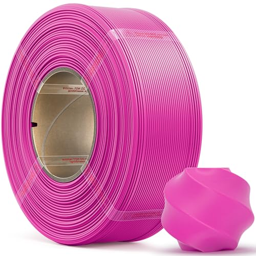 Image of PLA Basic, Pre-Dried Refill Filament 1kg (2.2lbs) for Reusable Spools, 1.75mm Spool-Less 3D Printing Filament, Compatible with Bambu Lab 3D Printers - Magenta