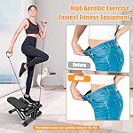 Hydraulic Fitness Stepper with LCD Monitor - Mini Stepper and Resistance Bands - Image 2