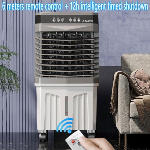 Flügelloser Turmventilator Tragbare Klimaanlage mit Fernbedienung, Leise Kühlung mit 120° Oszillation für Zuhause und Büro-5