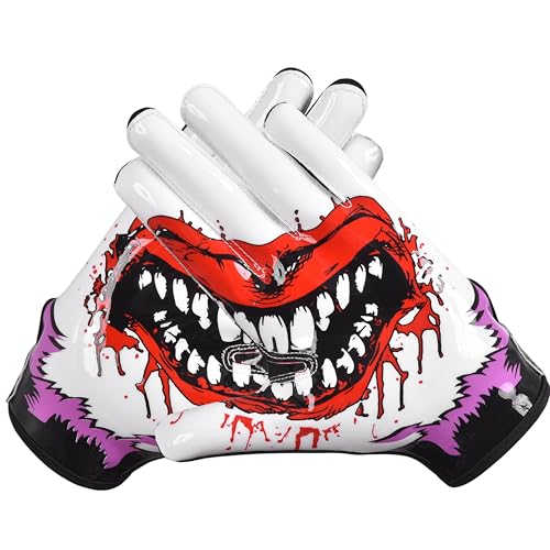 Zack Sports Football Gloves for Youth and Adults - Super Sticky Silicone Grip Football Receiver Gloves for Men and Women | Lightweight, Breathable & Durable (Adult XL)