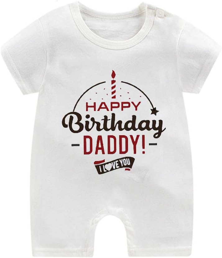 JYHOPE Funny Letter Print Rompers Newborn Infant Baby Snapsuit