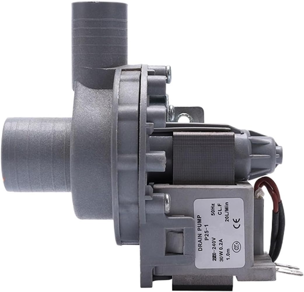 30/24mm Drain Pump 220V Washer High Pressure Drainage Motor Pump 30W, Compatible For LG Washing Machine
