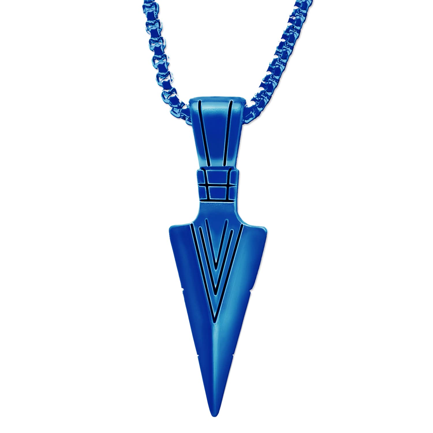 KITEENAL Stainless Steel Hypoallergenic Necklace Black Gold Silver Pendant Necklace for Men Husband Brother