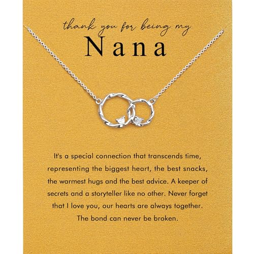 Baydurcan Nana Gifts Nana Birthday Gifts from Granddaughter Grandson, Necklace Gifts for Grandma in Birthday Christmas (NANA)