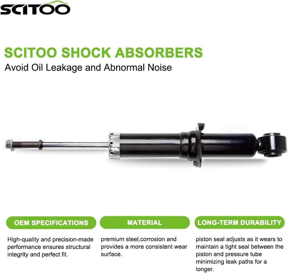SCITOO Full Set Shocks for Vibe, Shocks Absorbers and Struts Fits 2009 2010 for Pontiac Vibe,2009 2010 2011 2012 2013 for Toyota Corolla,2009 2010 2011 2012 2013 for Toyota Matrix Amortiguadores