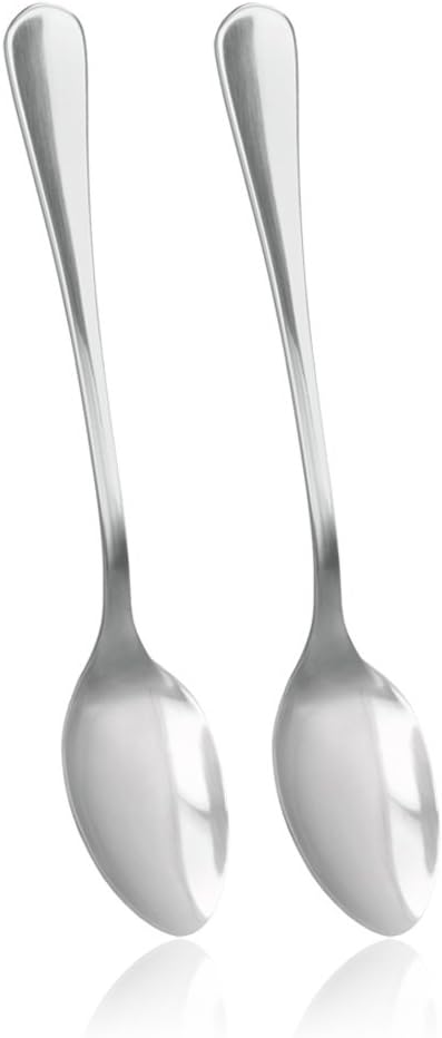 Metaltex 2 Piece Stainless Steel Spoon, Silver