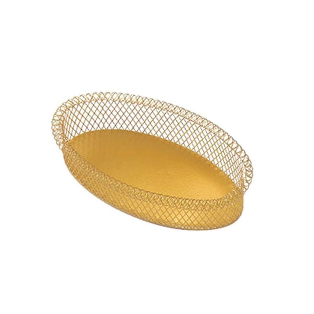 Cesta de fruta vegetal metálica tipo tazón expositor en color verde claro