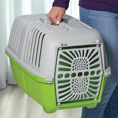 Image of Midwest Spree Travel Pet Carrier | Hard-Sided Pet Kennel Ideal for Toy Dog Breeds, Small Cats & Small Animals | Dog Carrier Measures 19.1L x 12.5 W x 13H - Inches | Great for Short Trips to The Vet
