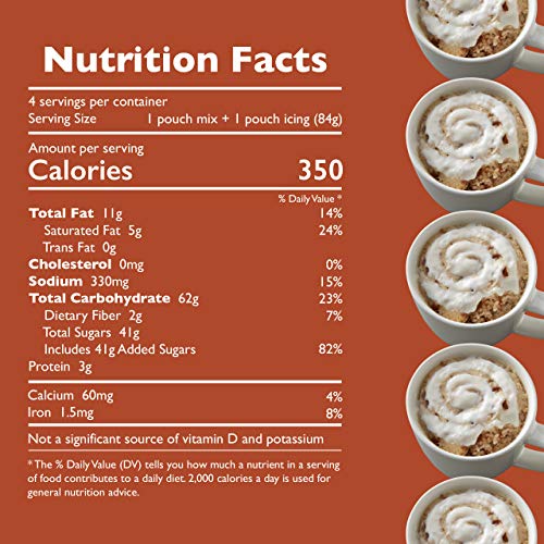 Betty Crocker Baking Mug Treats Cinnamon Roll Cake Mix with Cream Cheese Icing,