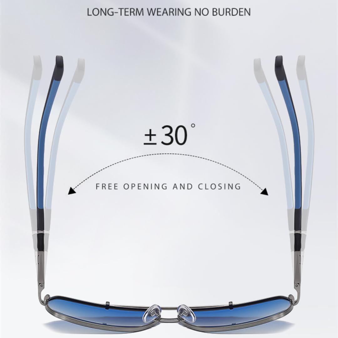 Gafas de sol polarizadas Uv400 para hombre y mujer, montura grande de metal, gafas de pesca, para conducción