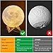 CPLA Moon Lamp, Night Light 3D Moon Light with Wooden Stand & Remote/Touch Control and USB Rechargeable, Gifts for Girls Kids Friends Birthday Gifts Diameter 5.9 inch (Standard Size)