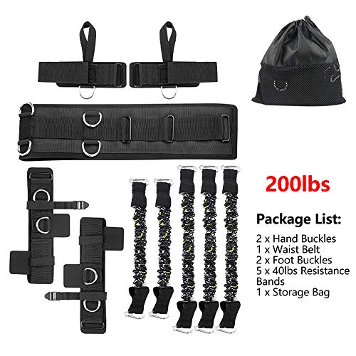Widerstandsbänder Boxen Resistance Bands Boxing: Sfeexun Kampfsport Box Widerstandsbänder für Boxen Sport, Boxing Resistance Band für Kickboxen MMA, 300/200/150Lbs