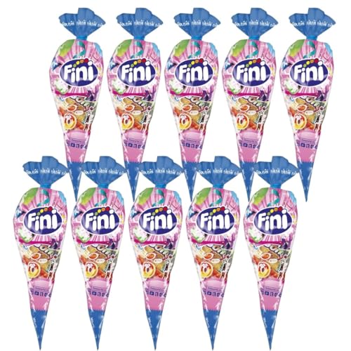 iChuches - Pack de Bolsas Cono de Chuches de 70g. por Unidad (10, 20 y 30 Unidades) – Surtido de Golosinas Sin Gluten, Formato Individual para Fiestas Infantiles, Cumpleaños (Pack 10 conos x 70 g)