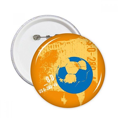 Cadeaux Football USA broches rondes multicolores pour fans de sport