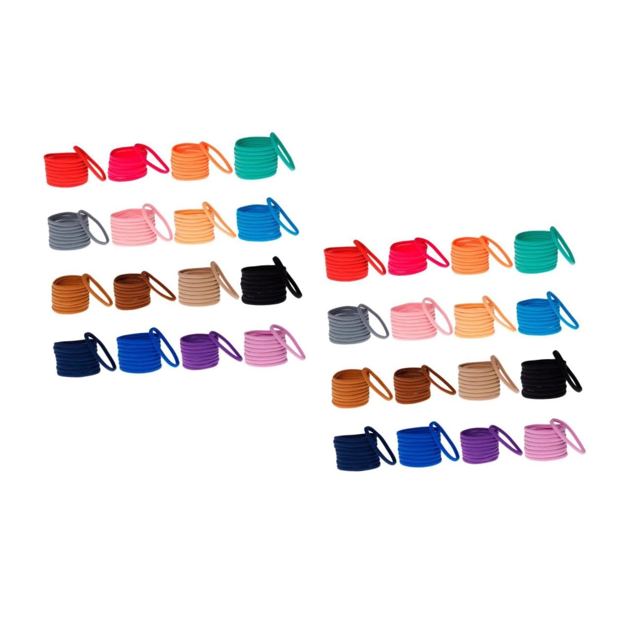 FRCOLOR 72 Piezas banda para el cabello sin costuras lazos para el cabello para niños accesorios para bebe anillo de pelo banda de pelo de nailon elasticidad Accesorios para el cabello