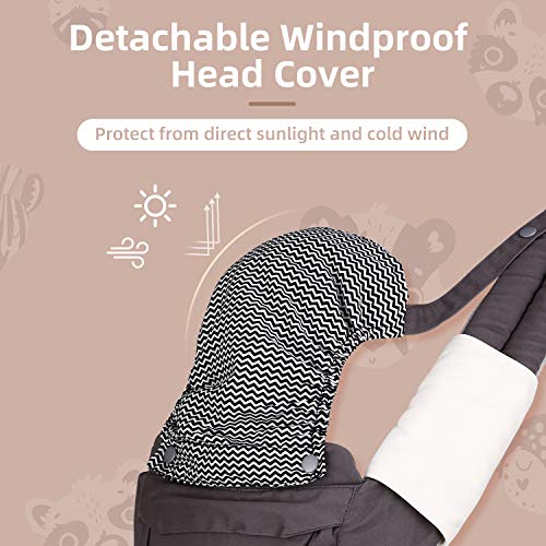 SIMBR Baby Carrier for Newborn to Toddler (3-36 Months) with Hip Seat, Convertible 12-in-1 Ways to Carry Backpack Use, Adjustable Size for Men and Women, Ergonomic Design 360° Safety, Outdoor Hiking