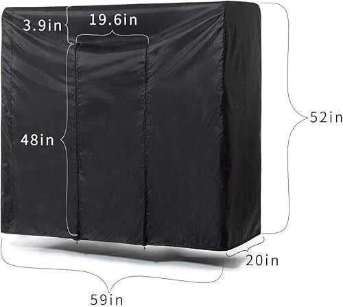 Miniatura 2 de Funda para perchero de 59 pulgadas, bolsas de ropa para colgar ropa, funda para perchero, bolsas colgantes para almacenamiento de armario, funda