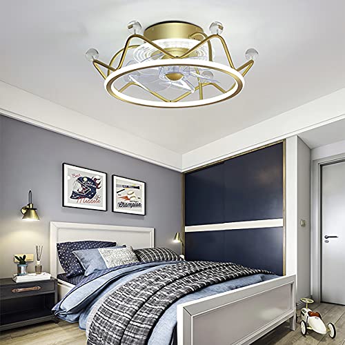 Ventilateur de plafond avec éclairage plafonnier silencieux télécommandé pour salon - 3