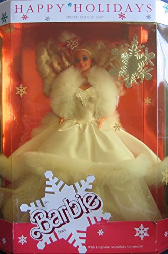 Muñeca Barbie Edición Especial Happy Holidays 1989 miniatura 1