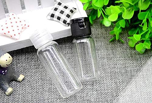 Miniatura 6 de Botella de viaje de plástico de 0.5 onzas con tapa abatible, contenedor de muestra para maquillaje, emulsión de gel de ducha emoliente, líquido,